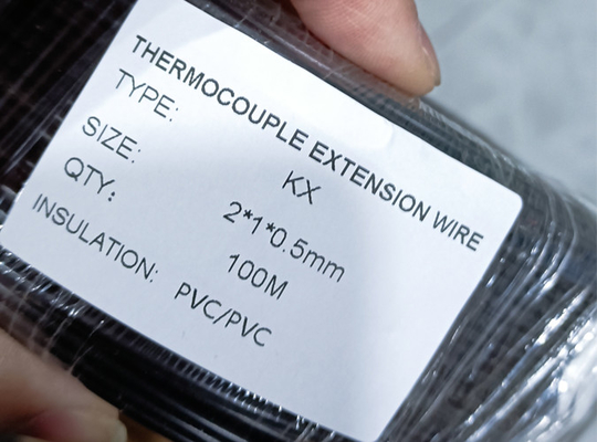 좋은 가격 Pvc 덮개와 KPX 열전대 타입 Ｋ 빨강 검정색 Pvc 단열재 연장 케이블 0.5*2 온라인으로